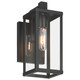 Access - 20152MG-BL/CLR - One Light Outdoor Wall Mount - Augusta - Black