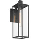 Access - 20154MG-BL/CLR - One Light Outdoor Wall Mount - Augusta - Black