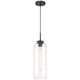 Access - 52006-MBL/CLR - One Light Pendant - Elle - Matte Black