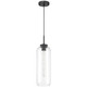 Elle One Light Pendant (52006-MBL/CLR)
