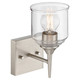 Beacon One Light Wall Sconce (62001-BS/CLR)