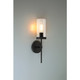 Lily One Light Wall Sconce (62308-MBL/CLR)