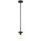 Access - 62309-MBL/CLR - One Light Pendant - Lily - Matte Black
