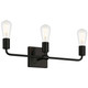 Access - 62443-MBL - Three Light Vanity - Virgin - Matte Black
