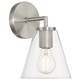 Access - 62631-BS/CLR - One Light Wall Sconce - Katie - Brushed Steel