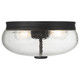 Lindsay Two Light Flush Mount (63019-MBL/CLR)