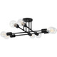Nova Eight Light Semi Flush Mount (63044-MBL)