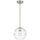 Access - 63092-BS/CRB - One Light Pendant - Swirl - Brushed Steel