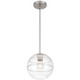 Swirl One Light Pendant (63092-BS/CRB)