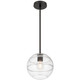 Swirl One Light Pendant (63092-MBL/CRB)