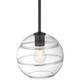 Swirl One Light Pendant (63092-MBL/CRB)