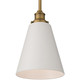 Dahlia One Light Pendant (63098-ABB/WHT)