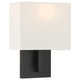 Access - 64061LEDDLP-MBL/WH - LED Wall Sconce - Mid Town - Matte Black