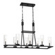 Eurofase - 38222-016 - Eight Light Island Chandelier - Nerito - Matte Black
