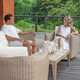 Quarried Stone Candleholders, S/2 (18356)