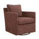 Uttermost - 53112 - Swivel Chair - Tisdell - Canyon And Blush With Accents Of Navy