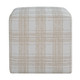 Uttermost - 53147 - Ottoman - Joie - Plush Chenille In Porcelain Plaid