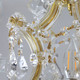 Brentwood Six Light Chandelier (4415-GD-SMW-CLM)