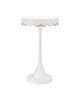 Currey and Company - 4000-0258 - Accent Table - Enid - White / Gold