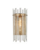 Currey and Company - 5000-0312 - One Light Wall Sconce - Electra - Clear / Antique Brass