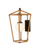 Currey and Company - 5500-0064 - One Light Wall Sconce - Denison - Natural / Midnight / Frosted White