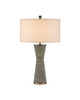 Currey and Company - 6000-1084 - One Light Table Lamp - Galuchat - Green Faux Shagreen / Brass