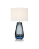 Currey and Company - 6700-0024 - One Light Table Lamp - Danza - Blue / Clear / Polished Nickel