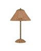 Currey and Company - 6700-0033 - One Light Table Lamp - Skitter - Natural / Antique Brass