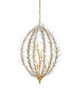 Currey and Company - 9000-1438 - Nine Light Chandelier - Leda - Antique Gold Leaf / Antique Gold / White