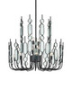 Currey and Company - 9000-1446 - 12 Light Chandelier - Ettore - Clear / Blacksmith