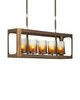 Currey and Company - 9000-1451 - Five Light Chandelier - Tenebroso - Smoke Gold / Gold Luster