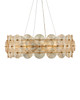 Currey and Company - 9000-1462 - Ten Light Chandelier - Whirlwind - Pale Yellow / Brass