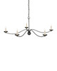 Currey and Company - 9000-1485 - Five Light Chandelier - Franz - Black