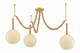 Mitzi - H1179803-AGB - Three Light Chandelier - Makena - Aged Brass