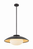 Mitzi - H368701L-BK/GL - One Light Pendant - Cadence - Black
