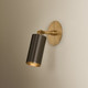 Caleb One Light Wall Sconce (B1309-PBR/BRZ)