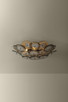 Wassama Four Light Flush Mount (C5220-PBR)