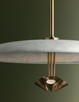Garth LED Pendant (F2820-PBR/WTW)