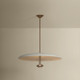 Garth LED Pendant (F2830-PBR/WTW)