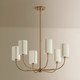Teddy Six Light Chandelier (F3030-PBR)