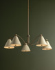 Clive Five Light Chandelier (F3542-PBR/SSD)