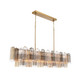 Crystorama - ADD-337-AG-AU - 16 Light Linear Chandelier - Addis - Aged Brass