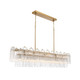 Crystorama - ADD-337-AG-CL - 16 Light Linear Chandelier - Addis - Aged Brass