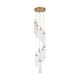 Crystorama - ADD-405-AG-CL - LED Pendant - Addis - Aged Brass
