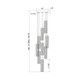 Addis LED Pendant (ADD-405-CH-WH)