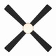 Orb 54" Ceiling Fan (F623L-BBR/CL)