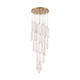 Crystorama - ADD-415-AG-WH - LED Pendant - Addis - Aged Brass
