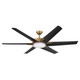 Deco 65" Ceiling Fan (F866L-HBR/CL)
