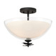 Minka-Lavery - 10255-899 - Three Light Semi-Flush Mount - Elowen - Dark Matte Black