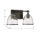 Wynnfrost Two Light Vanity (15022-749)